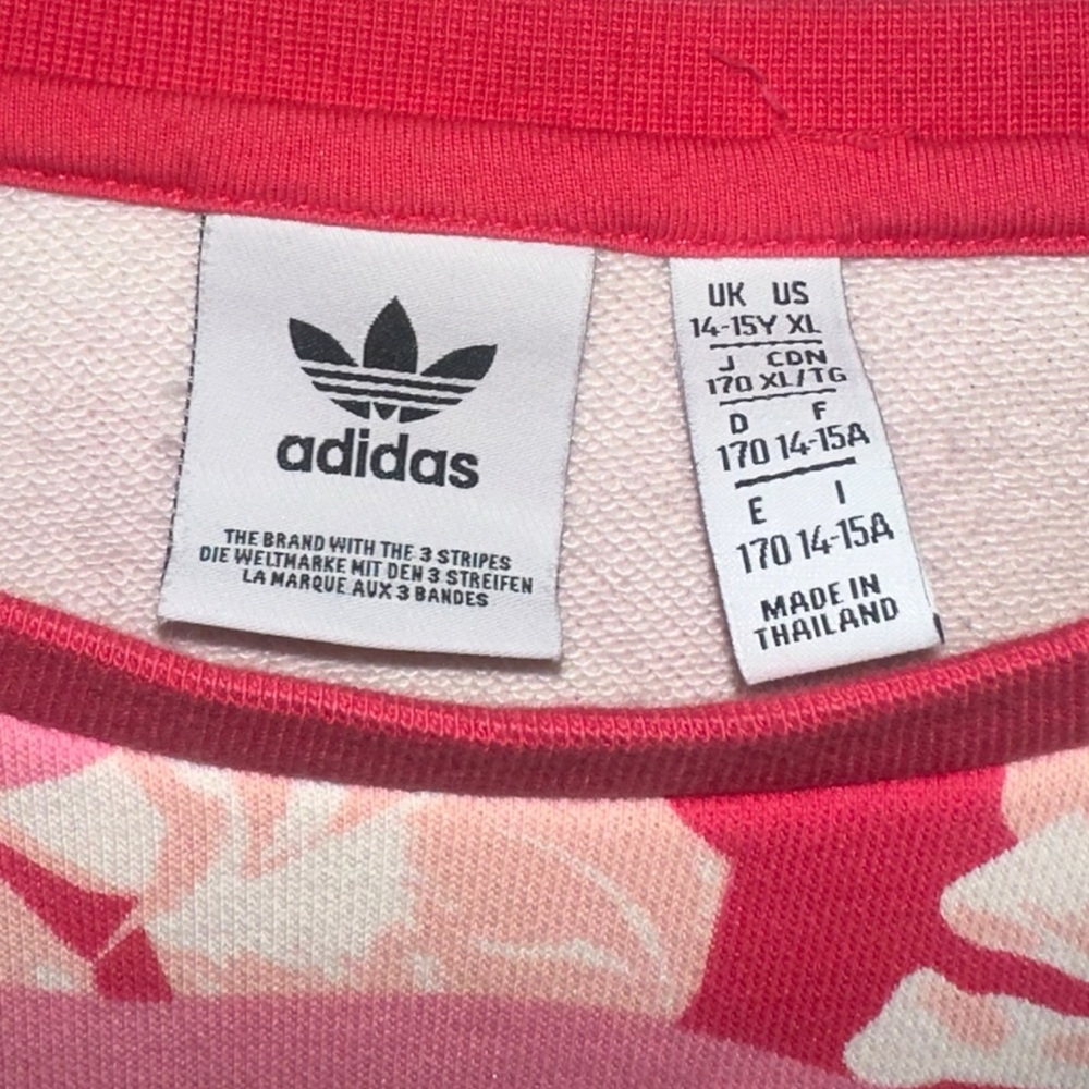 adidas Girls' XL Crew Neck Sweatshirt Size Woman’s S-M - Picture 6 of 9